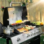 Outdoor Gas Barbecue Stove Large Barbecue BBQ Stainless Steel