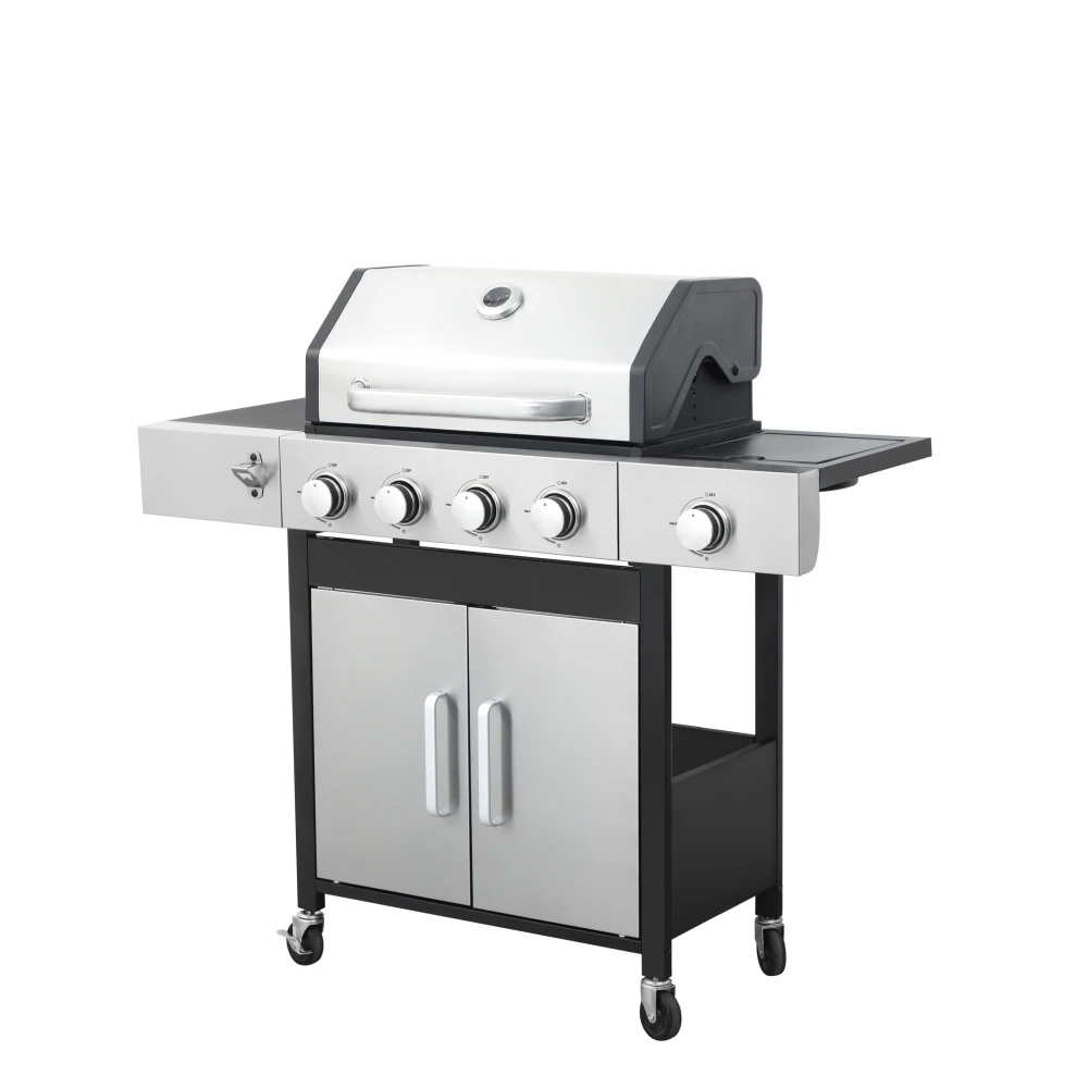 4-Burner Propane Gas BBQ Grill with Side Burner - Image 6