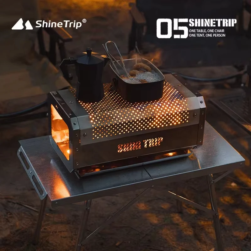 Outdoor Honeycomb Tabletop Burning Stove - Image 3