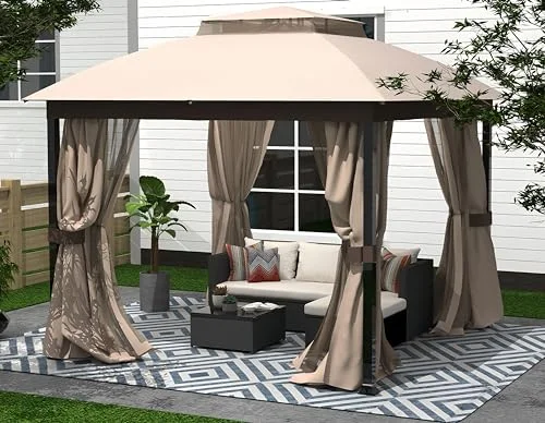 10x12 Softtop Metal Grill Gazebo with Mosquito Net - Image 6